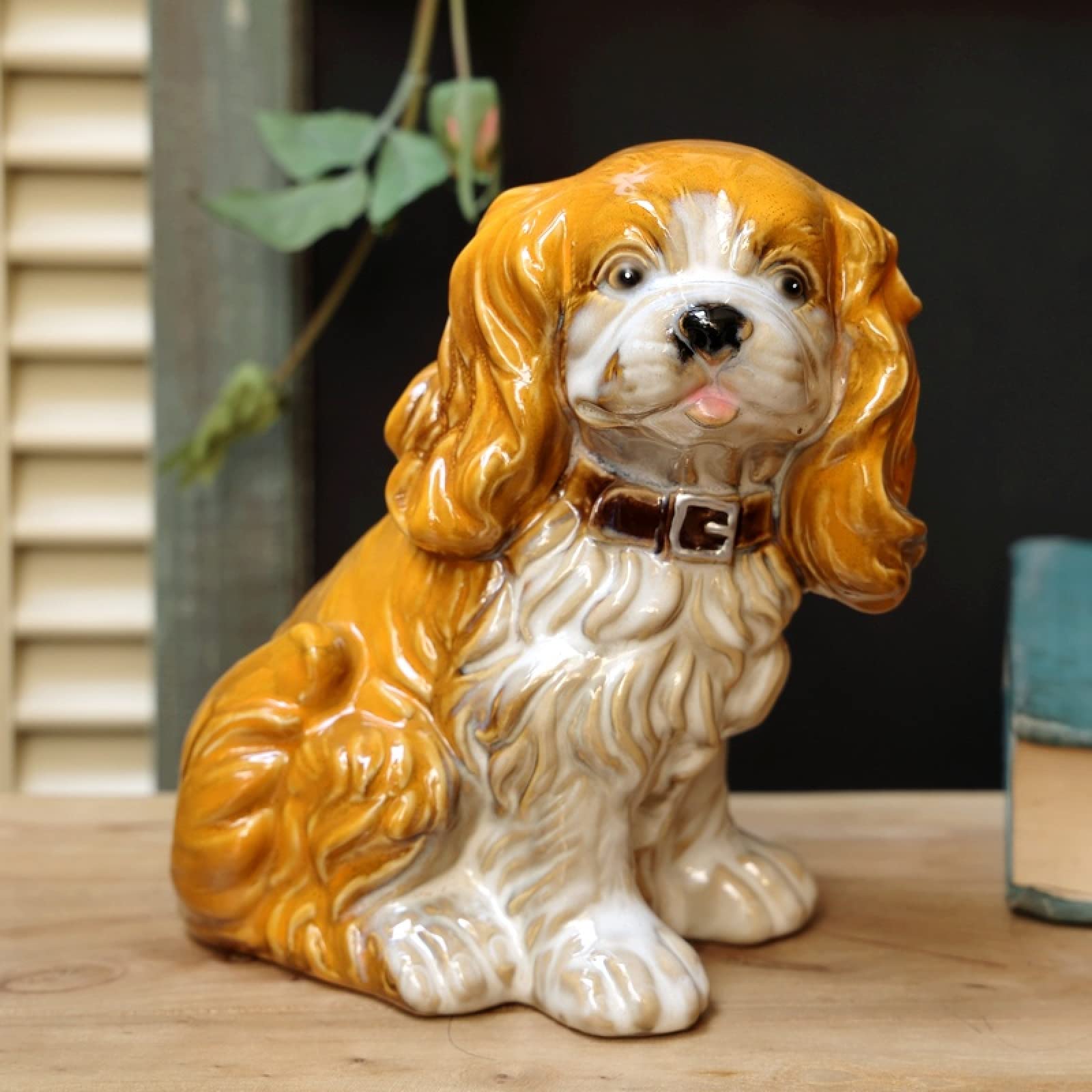 Amazon.com: DECRZPB Ceramic Ornaments Yellow Cocker Spaniel